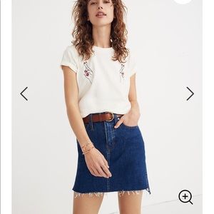 Madewell Stretch Denim Skirt: Step-Hem Edition